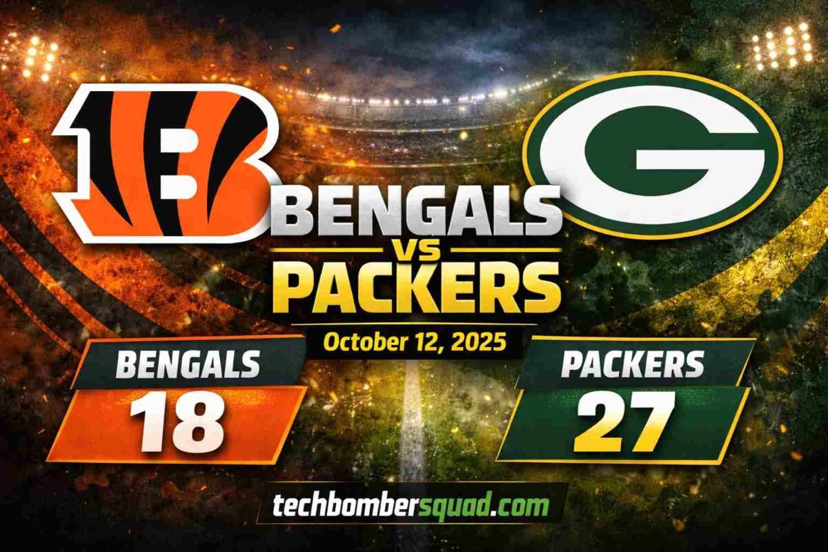 Bengals vs Green Bay Packers Match Player Stats
