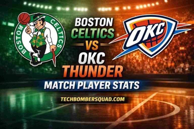 Boston Celtics vs OKC Thunder Match Player Stats