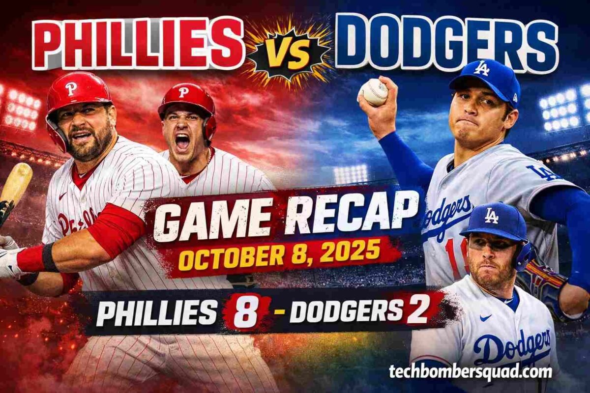 Dodgers vs Phillies Match Player Stats