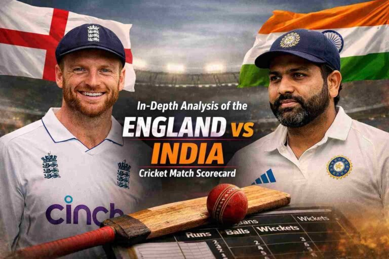 England vs India Cricket Match Scorecard