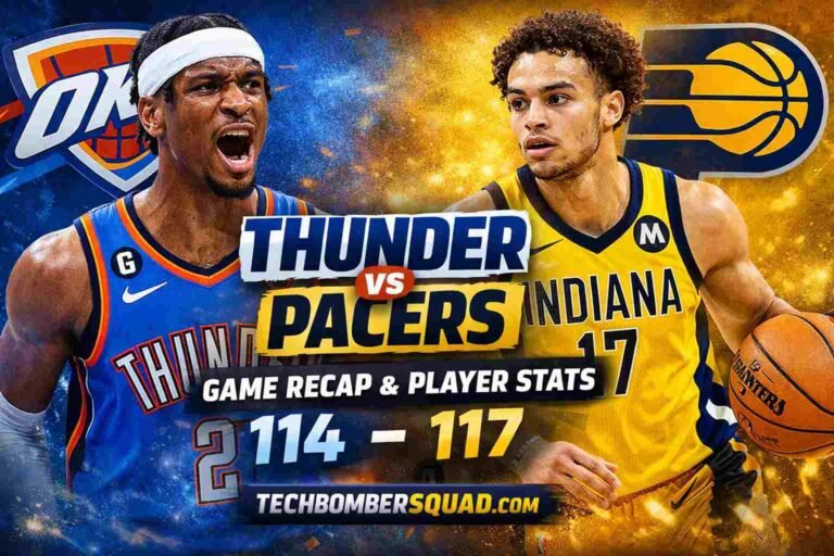 Oklahoma City Thunder VS Indiana Pacers Match Player Stats