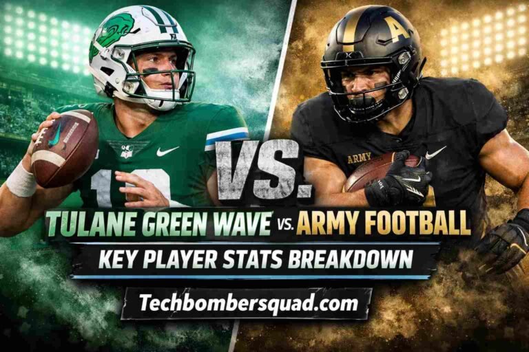 Tulane Green Wave Football Vs Army Football Match Player Stats