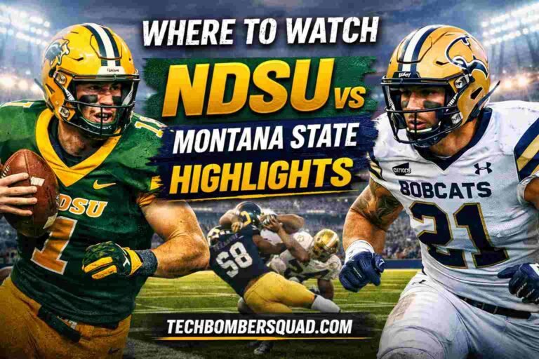 Where to Watch NDSU Football vs Montana State Bobcats Football