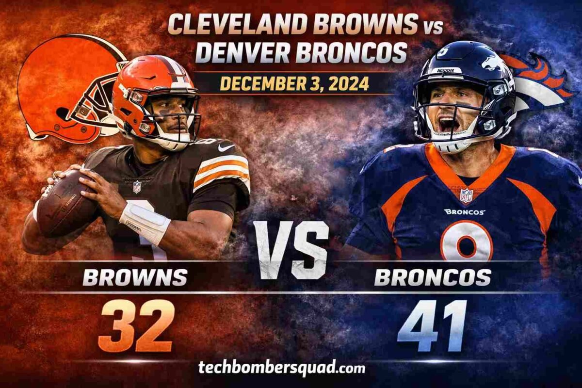 Cleveland Browns vs Denver Broncos Match Player Stats