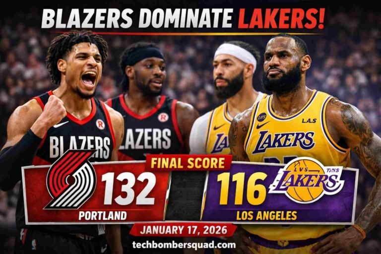 Lakers vs Portland Trail Blazers Match Player Stats