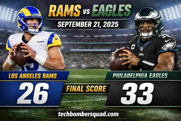 Los Angeles Rams vs Philadelphia Eagles Match Player Stats