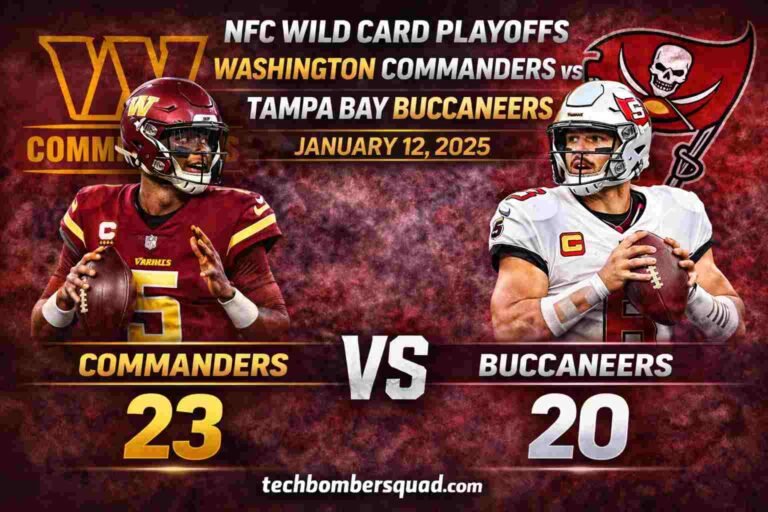 Washington Commanders vs Tampa Bay Buccaneers Match Player Stats